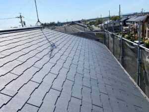 名古屋市にて雨漏り予防の屋根塗装メンテナンス〈築15年スレート屋根の施工〉 施工後