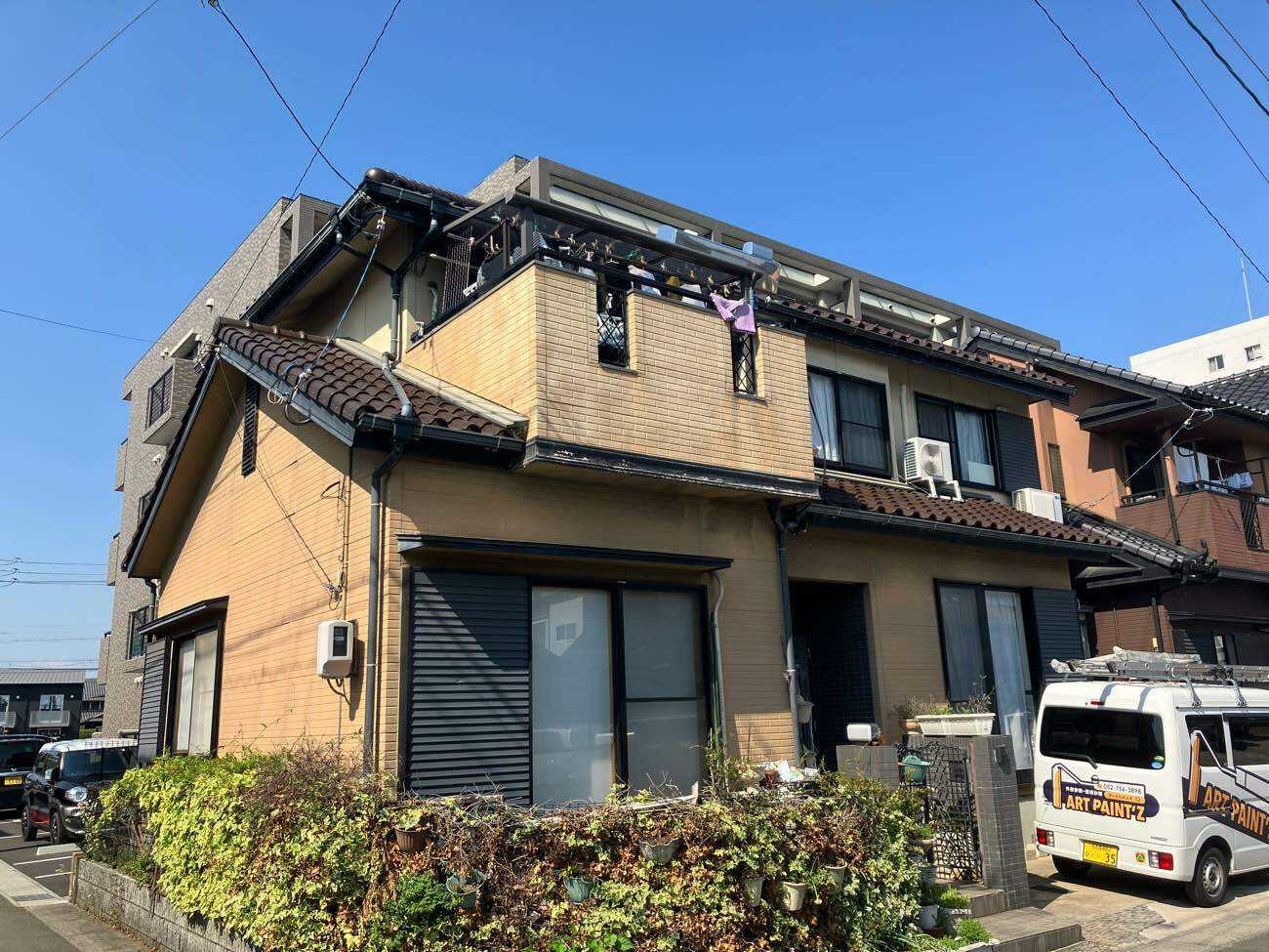 名古屋市にて雨漏り修理〈屋根裏の雨染み・瓦屋根の補修工事〉 施工前