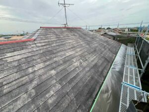 名古屋市にて雨漏り予防の屋根塗装工事〈築20年雨漏りの心配から〉 施工前