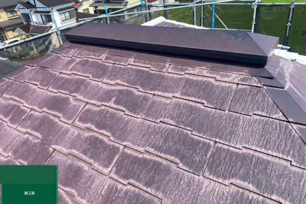 名古屋市にて雨漏り予防の屋根塗装工事 施工前2