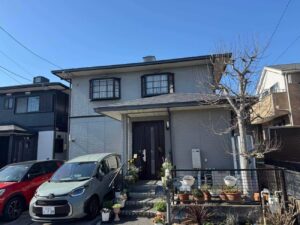 名古屋市中川区にて雨漏り予防の塗装工事〈築17年戸建て・屋根外壁塗装工事〉 施工前